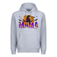 Heather Grey Halloween Mama Premium Hoodie - texasbilliewilder