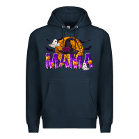 Navy Halloween Mama Premium Hoodie - texasbilliewilder