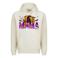 Oatmeal Heather Halloween Mama Premium Hoodie - texasbilliewilder