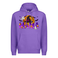 Purple Halloween Mama Premium Hoodie - texasbilliewilder