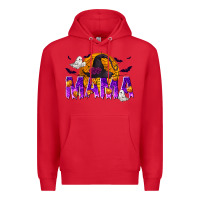 Red Halloween Mama Premium Hoodie - texasbilliewilder