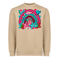 Mushroom xo xo rainbow valentine Heavyweight Sweatshirt - NancyCooperArtShop