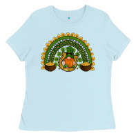 Baby Blue st patricks day rainbow Ladies Tee - RanaPortraitStore
