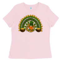 Bubblegum Pink st patricks day rainbow Ladies Tee - RanaPortraitStore