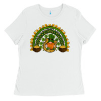 White st patricks day rainbow Ladies Tee - RanaPortraitStore