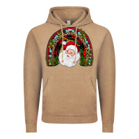 Vintage Coffee santa rainbow Vintage Hoodie - JahusDesignShop