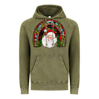 Vintage Olive santa rainbow Vintage Hoodie - JahusDesignShop