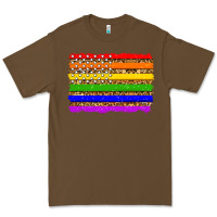 Cacao lgbtq and usa flag Premium Tee - Zillion Design Studio