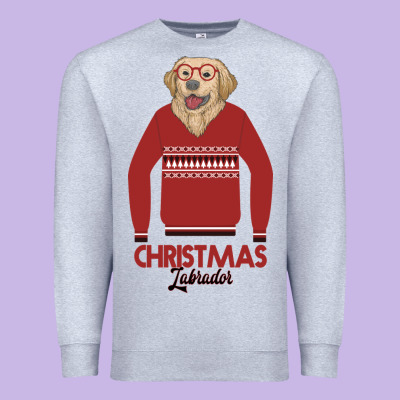 Christmas Labrador Premium Sweatshirt Designed By Bettercallsaul