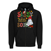 Black Sassy litte soul Zipper Hoodie - NancyCooperArtShop