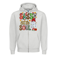 Dove Grey Sassy litte soul Zipper Hoodie - NancyCooperArtShop