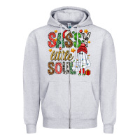 Heather Grey Sassy litte soul Zipper Hoodie - NancyCooperArtShop