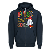 Navy Sassy litte soul Zipper Hoodie - NancyCooperArtShop