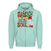Seafoam Sassy litte soul Zipper Hoodie - NancyCooperArtShop