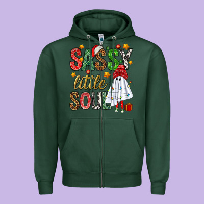 Sassy Litte Soul Zipper Hoodie Designed By Nancycooperartshop