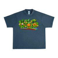 Midnight Navy st patricks day gnomes shamrock gold rainbow Urban Heavy Tee - Artiststas
