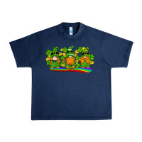 Navy st patricks day gnomes shamrock gold rainbow Urban Heavy Tee - Artiststas