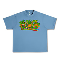 Pebble Blue st patricks day gnomes shamrock gold rainbow Urban Heavy Tee - Artiststas