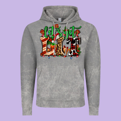 Lets Get Lit With Christmas Vintage Hoodie Designed By Adodesignshop