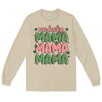 Mushroom one lucky mama Long Sleeve Tee - MaliasSmallBusiness