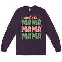 Plum one lucky mama Long Sleeve Tee - MaliasSmallBusiness