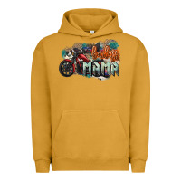 Pigment Peanut Butter Badass mama motorcycle mother's day Urban Hoodie - HowdyJamesFarm