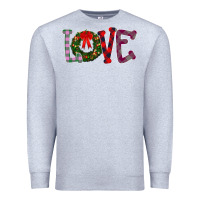 Heather Grey Love Christmas Premium Sweatshirt - Bettercallsaul