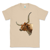 Mushroom Texas Longhorn Cow Face Classic Tee - LillyAllenDesigns