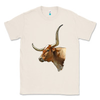 Natural Texas Longhorn Cow Face Classic Tee - LillyAllenDesigns