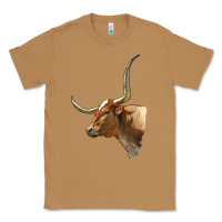 Toasted Coconut Texas Longhorn Cow Face Classic Tee - LillyAllenDesigns