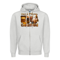 Dove Grey have a melanin christmas coffee cups Zipper Hoodie - MaliasSmallBusiness