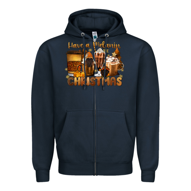 Have A Melanin Christmas Coffee Cups Zipper Hoodie by MaliasSmallBusiness | Teevron