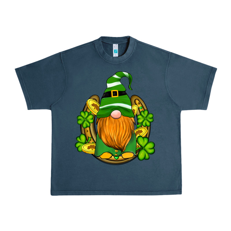 St Patricks Day Gnomes Horseshoe Shamrock Gold Urban Heavy Tee by Artiststas | Teevron