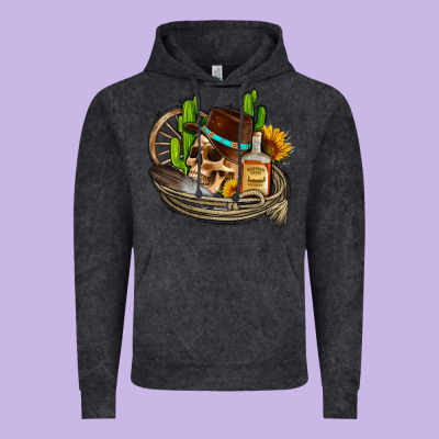 Cowboy Cactus  Sunflowers Whiskey Vintage Hoodie Designed By Adodesignshop