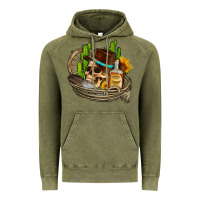 Vintage Olive cowboy cactus  sunflowers whiskey Vintage Hoodie - AdoDesignShop