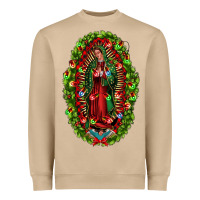 Mushroom our lady of guadalupe christmas Heavyweight Sweatshirt - Jasminsmagicworld
