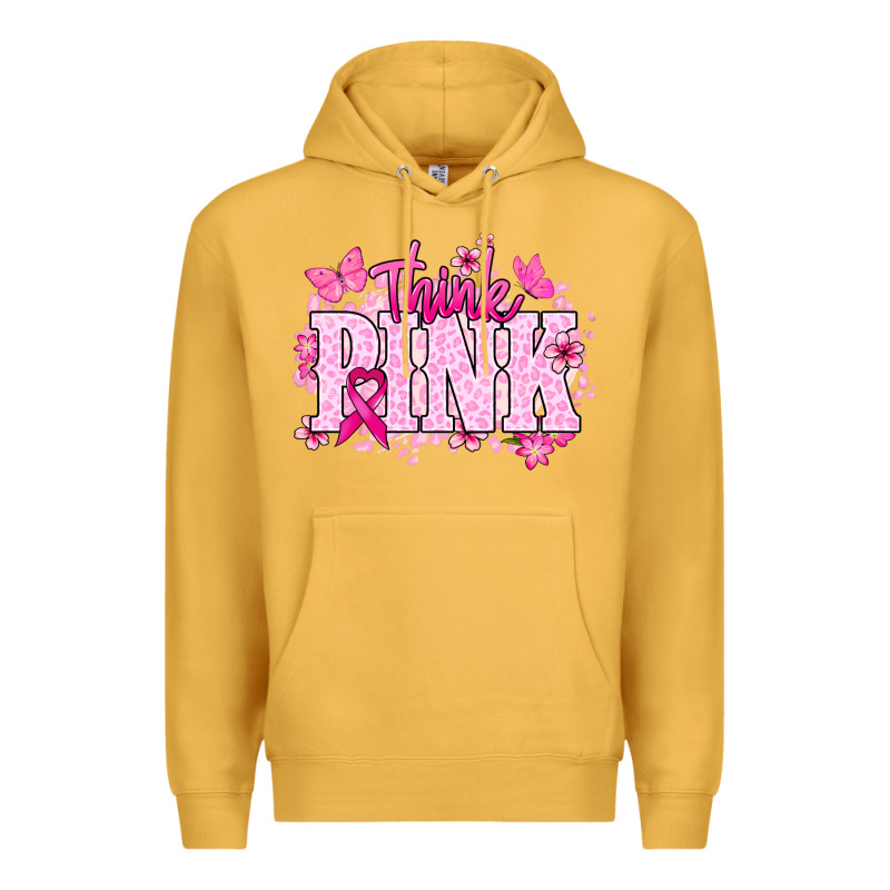 Think Pink Premium Hoodie by NancyCooperArtShop | Teevron