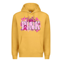 Mustard Think pink Premium Hoodie - NancyCooperArtShop
