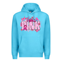 Ocean Blue Think pink Premium Hoodie - NancyCooperArtShop