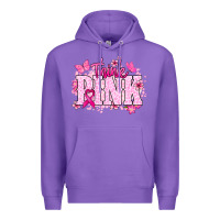 Purple Think pink Premium Hoodie - NancyCooperArtShop