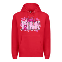 Red Think pink Premium Hoodie - NancyCooperArtShop