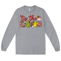 Heather Grey tis the season softball little debbie tree cakes Long Sleeve Tee - JahusDesignShop