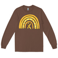 Chestnut childhood cancer awareness rainbow Long Sleeve Tee - MaliasSmallBusiness