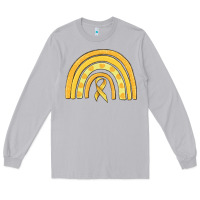 Moon Dust childhood cancer awareness rainbow Long Sleeve Tee - MaliasSmallBusiness