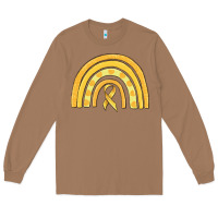 Toasted Coconut childhood cancer awareness rainbow Long Sleeve Tee - MaliasSmallBusiness