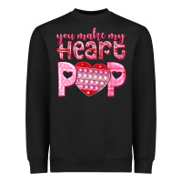 You Make My Heart Pop Heavyweight Sweatshirt | Teevron