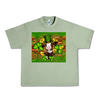Oil Green st patricks day cow Urban Heavy Tee - Artiststas