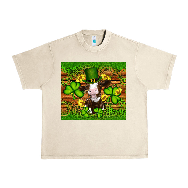 St Patricks Day Cow Urban Heavy Tee by Artiststas | Teevron
