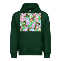 Forest Green Easter bunny and egg Urban Hoodie - CowGirlArtShop