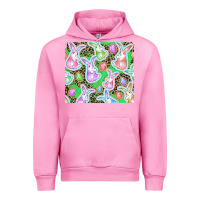 Fuchsia Pink Easter bunny and egg Urban Hoodie - CowGirlArtShop